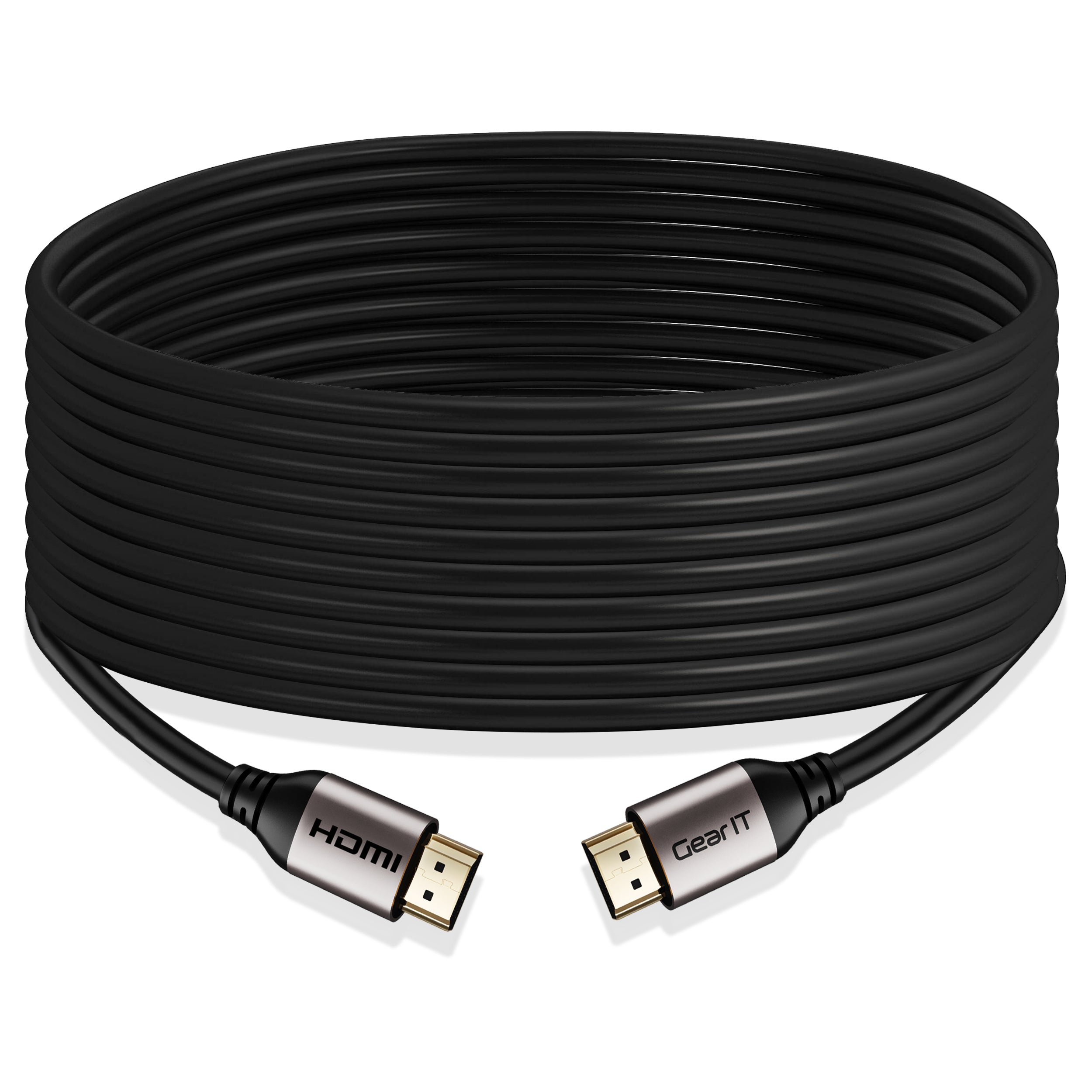 50 Ft HDMI Cable, GearIT Pro Series HDMI Cable 50 Feet High Speed Ethernet  4K Resolution 3D Video and ARC Audio Return Channel HDMI Cable, Black