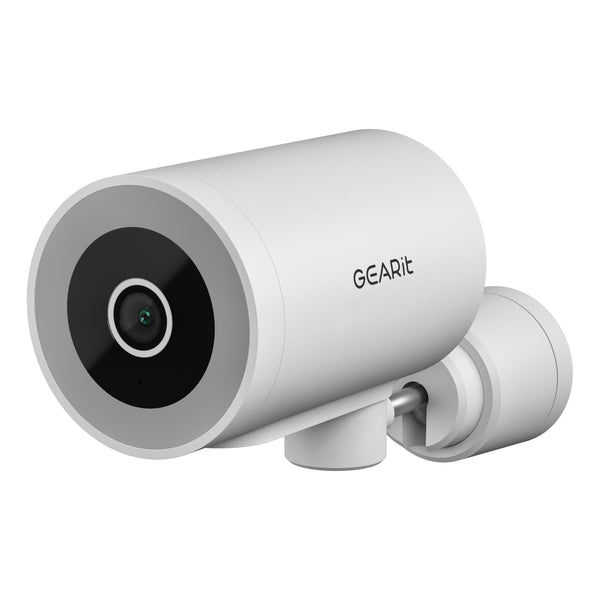 GEARit Wifi Motion Tracking Outdoor Security Camera - 2K Video, IP65 Weatherproof, Night Vision