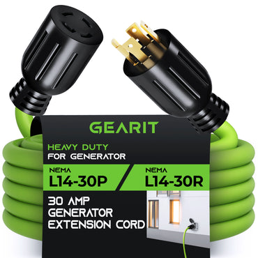 30 Amp NEMA L14-30 Generator Extension Power Cord - GearIT