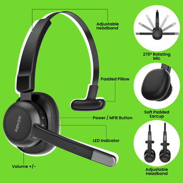 Wireless Bluetooth Headset with Microphone