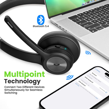 Wireless Bluetooth Headset with Mic