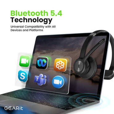 Wireless Bluetooth Headset with Mic