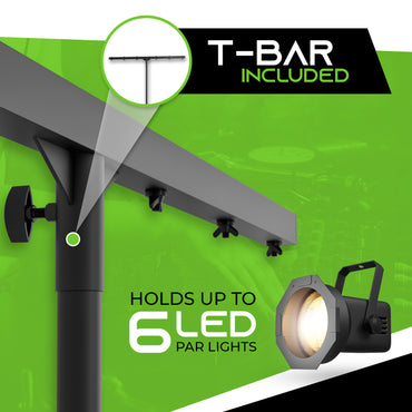 Pro Audio DJ Light Stand T-Bar & Par Can Tripod