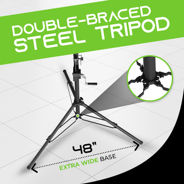 Pro Audio DJ Light Stand T-Bar & Par Can Tripod