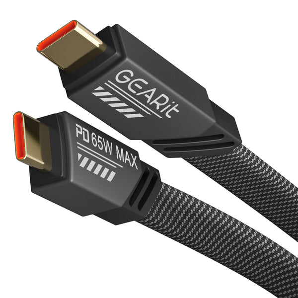 GEARit Lifestyle Series - 65W USB-C to USB-C Cable Fast Charging, 4 Feet