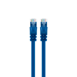 Cat5e Ethernet Patch Cable - Snagless RJ45, Stranded, 350Mhz, UTP, Pure Bare Copper Wire, 24AWG - Blue