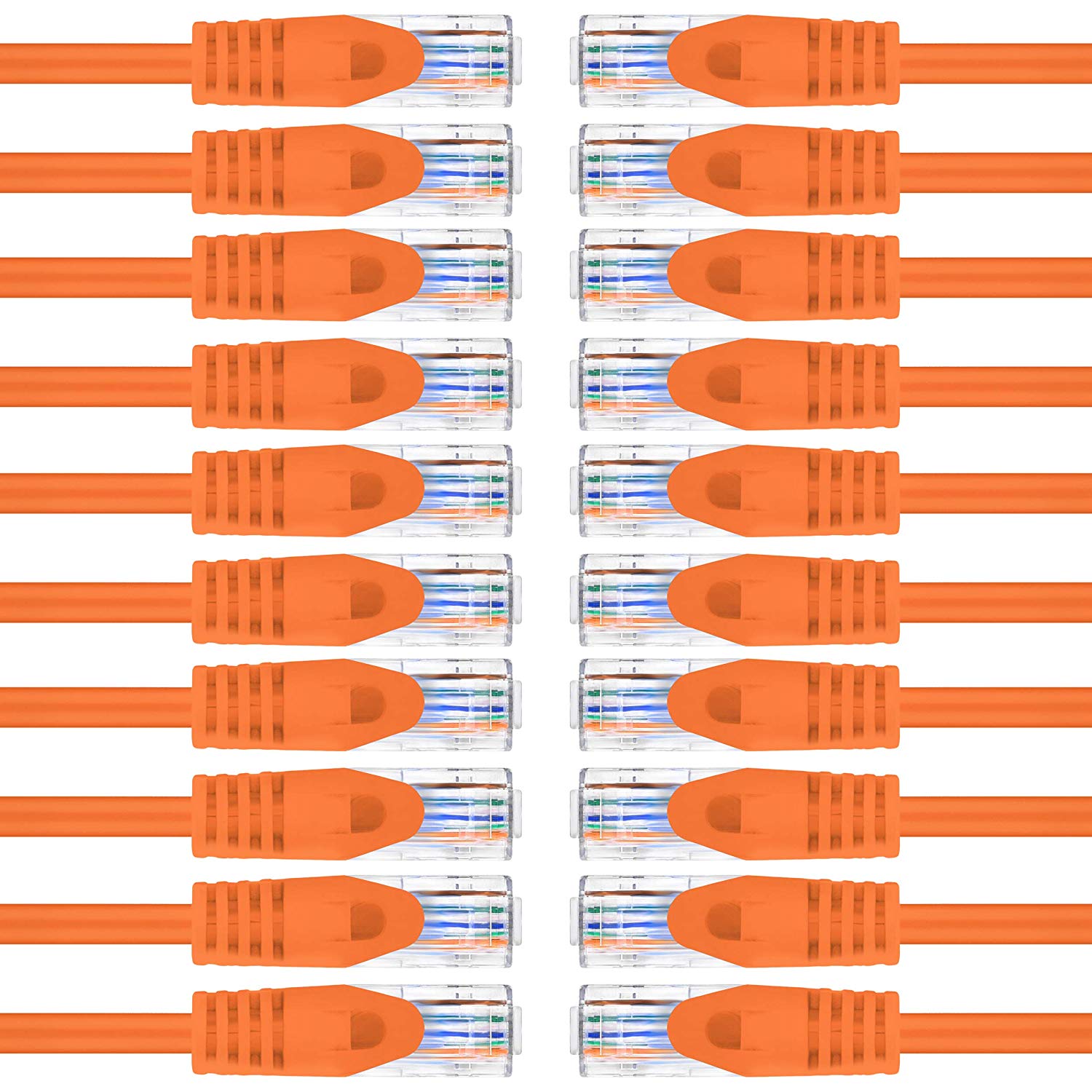 Flexible Soft Boot Cat6 Ethernet Patch Cable, Orange – GearIT