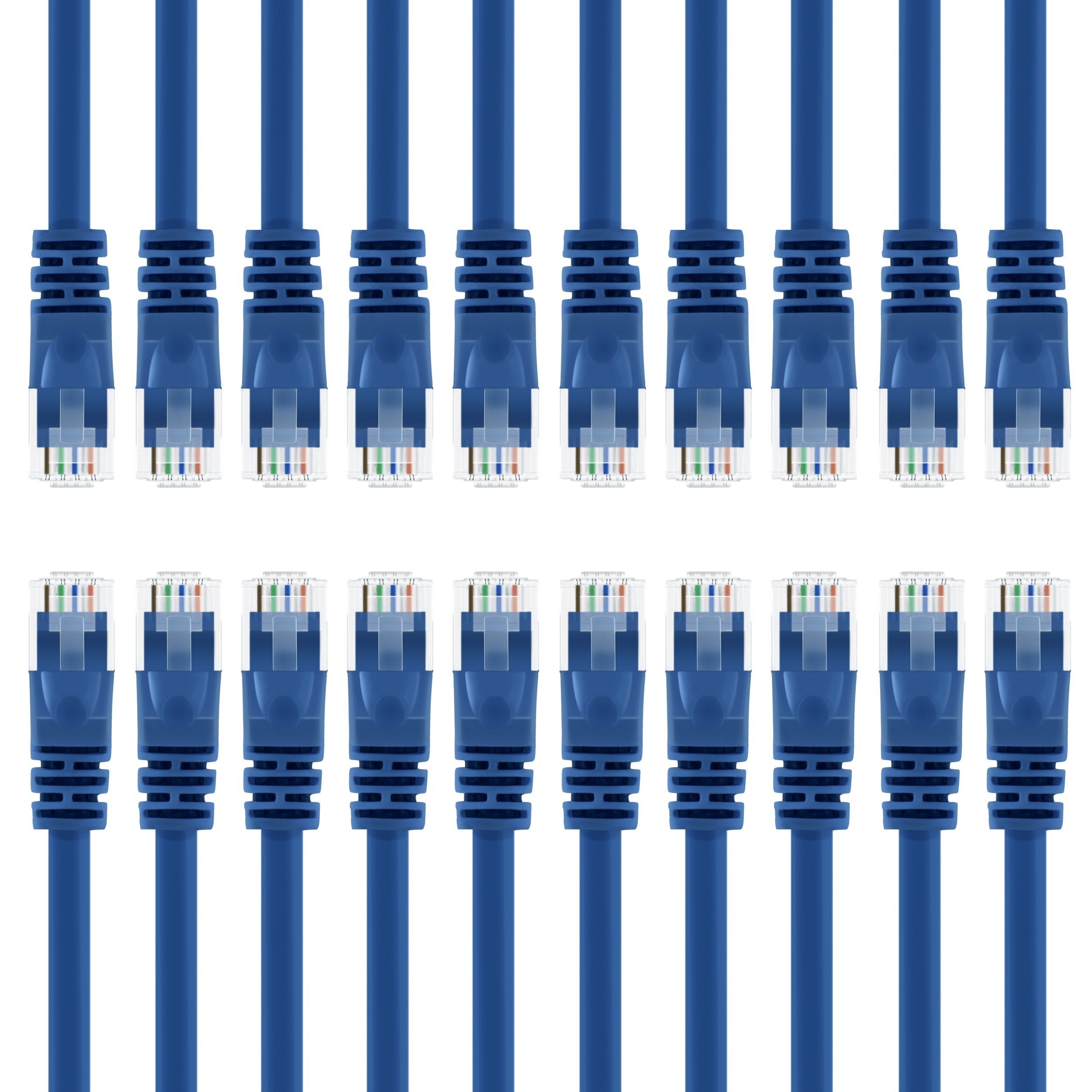 爆安爆安GearIT 100-Pack Cat Ethernet Cable Cat6 Snagless Patch