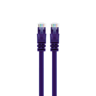 Cat6 Ethernet Patch Cable - Snagless RJ45, Stranded, 550Mhz, UTP, Pure Bare Copper Wire, 24AWG  - Purple