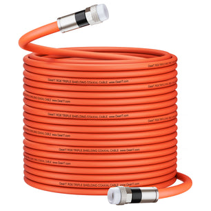 Waterproof RG6 Coaxial Cable, Orange