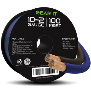 10 Gauge Speaker Wire CCA - Copper Clad Aluminum, Translucent