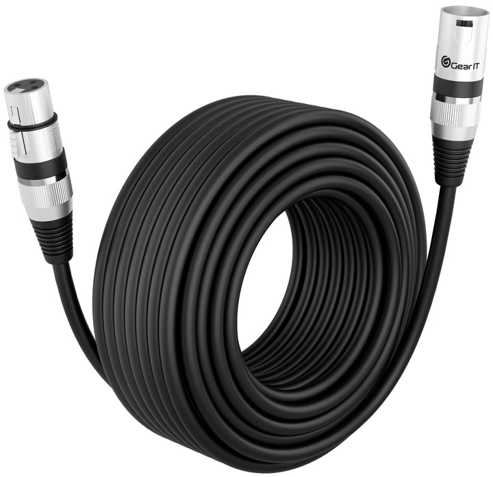 GearIT XLR Male to Female Microphone Extension Cable, Single Pack