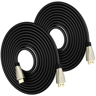 GearIT 8K Premium Braided HDMI 2.1 Cable - 60Hz 48Gpbs, 10 Feet - GearIT