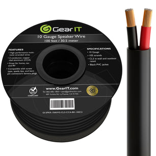 10/2 Outdoor Speaker Wire 10 Gauge CCA - CL3 Rated for Direct Burial in Ground